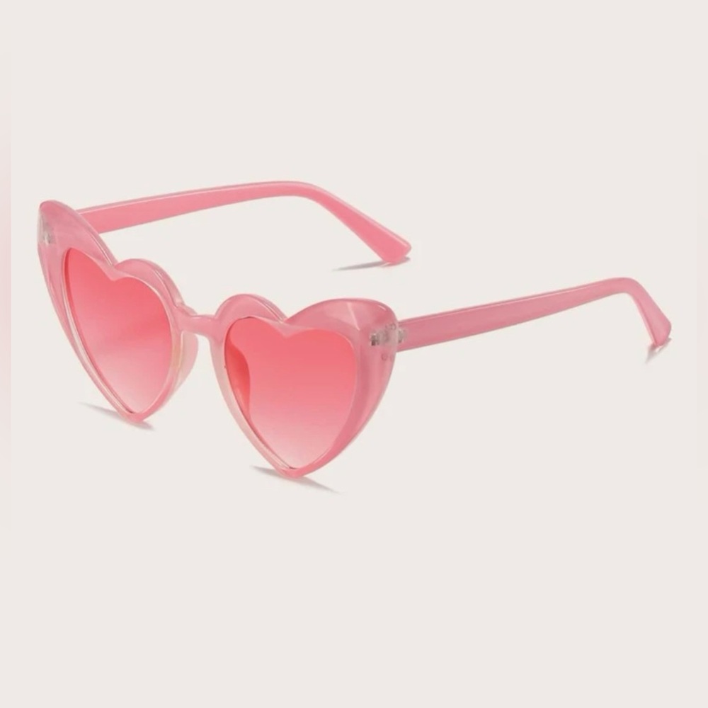 Pink heart sunglasses, never worn